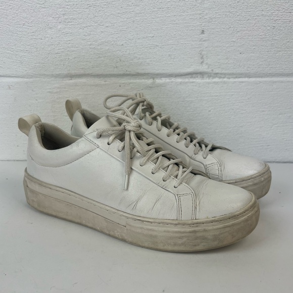 Vagabond White Leather Sneakers, 8 - Picture 1 of 8